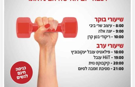 היום – העצמה וספורט נשים במועדון כושר פרופיט