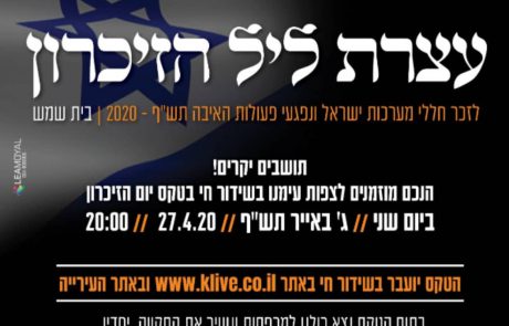 אירועי יום הזיכרון לחללי צה”ל ופעולות האיבה