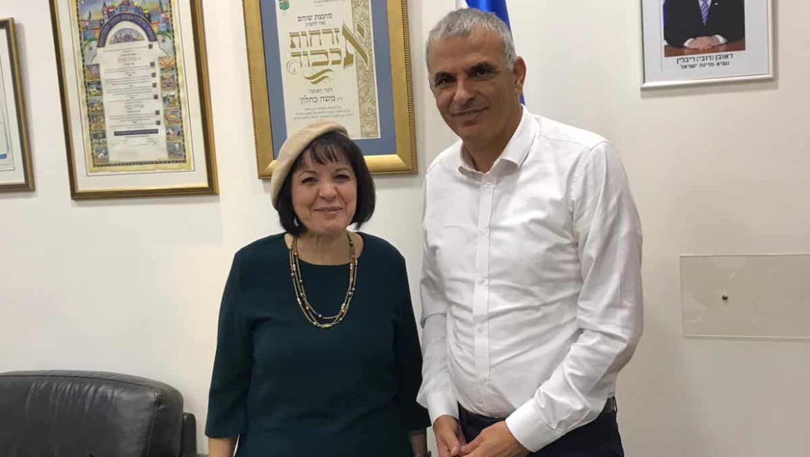רה”ע עליזה בלוך נפגשה עם שר האוצר משה כחלון