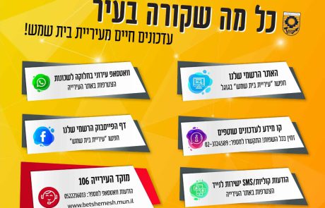 עדכונים שוטפים על כל מה שקורה בעיר