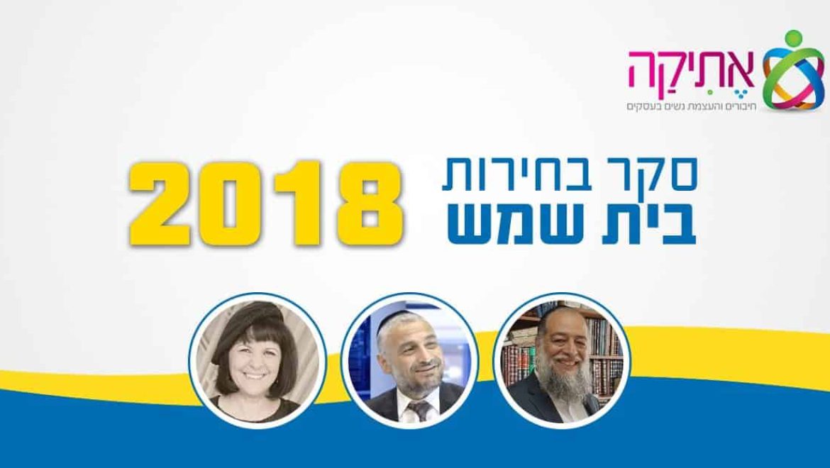 סקר בחירות בפורטל ‘אתיקה’ – ראשות עיריית בית שמש